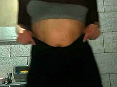 Asian Babe Fucks Herself with Dildo in Bathroom