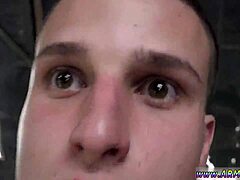 Straight guy discovers pleasure in gay blowjob, facing new experiences.