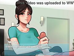 House Chores Lead To Huge Cumshot On Her Dress!