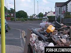 British Waitress Gina Jameson Licks Pussy Takes Cock