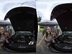 Alex Blake and Arya Fae's intimate moments in a car