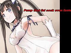 Hestia Anime Teases with Edging Instructions