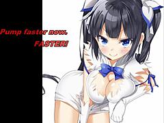 Hestia Anime Teases with Edging Instructions