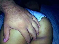 playing with stepsister's sexy ass and pussy massage at home