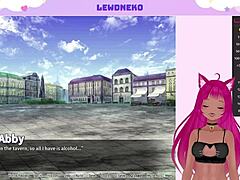 vtuber lewdneko explores harem king with big tits and virgins in orgy threesome