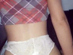 i'm watchin this hot latina milf bend over in lingerie, her pussy so wet