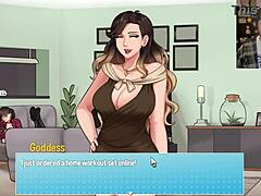 Intense house chores turn into wild masturbation session