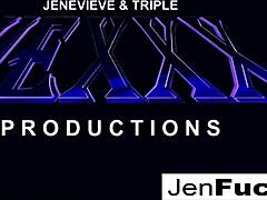 Milf Jen Hexxx and Makayla Cox Share a Cock and Giant Load