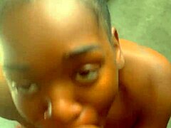 Ebony Teen Passionately Loves Deepthroating Big Black Cocks