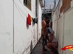 I drilled the maid's ass in the backyard and finished in her mouth! 😈