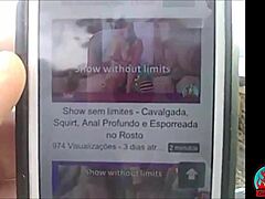 Naked in Public - Blonde Latina Teen Exposed Outdoors in Red