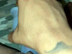 Stuffing my pierced pussy with pretty dildo, sensations building during masturbation to orgasm.