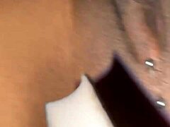 Stuffing my pierced pussy with pretty dildo, sensations building during masturbation to orgasm.