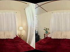 emily blacc with small tits masturbates doggystyle in vr using vibrator