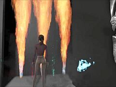 fallout 4 sporty fashion on fire in cute anime hentai scene