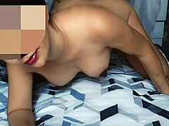 Does she love getting her big ass fucked doggy on the husband's bed by black indian ebony guys?