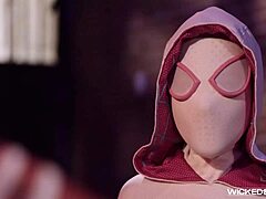 Blake Blossom in Spidey Pool XXX Parody Scene.