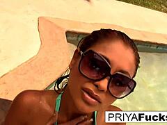 Hot Summer Day Sexy Indian Pornstar Masturbates In Pool