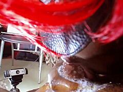 Amateur Sloppy Blowjob with Ball Licking and Saliva Bubbles