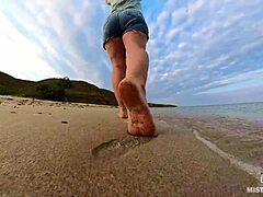 Follow my wrinkled barefoot footprints on the beach