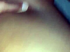 Why is the cheating ebony wife riding her husband's black best friend with that big ass?