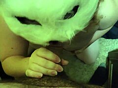 Homemade BBW Couple Engages in Quick Closet Sex with Blowjob and Creampie