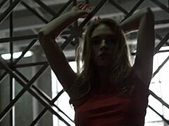 Blond Stasyq Model Sonya Teasing in Bikini.