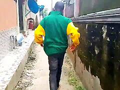 अरे, नए अपार्टमेंट में पब्लिक फकिंग!