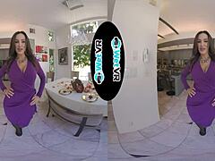 WetVR Lila Love Climbs on Handyman Dick in Wild VR Blowjob.