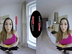 VR experience with a hot Latina babe