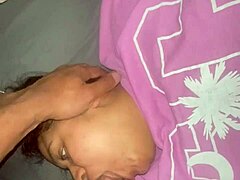 veronica was playing warzone until i shoved my big black cock in her mouth for deepthroat