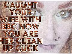 Wife caught with BBC, husband cleans up