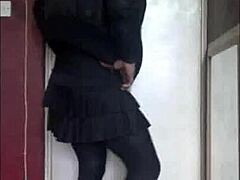 Feeling Shy Yet Excited in Homemade Bisexual Crossdressing Scene