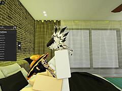 Cute Robloxian witch feels wild banging with stranger