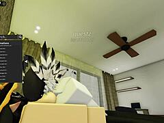 Cute Robloxian witch feels wild banging with stranger