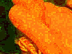 tied up in bondage for cock play and masturbation.