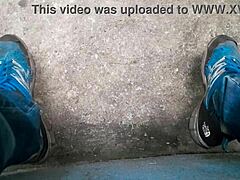 Gay Brazilian enjoys private moment in the woods.