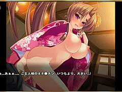 asian anime hentai scene with japanese cartoon