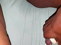 Homemade couple gets wet and wild with black creampie. They can’t stop cumming hard!