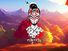 Kate 13 Shows Off Petite Cosplay Look in Solo Cartoon Game Scene