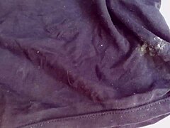 Check wife's wet panties in cuckold setup