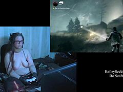 Naked Brunette with Big Natural Tits in Alan Wake Playthrough 10