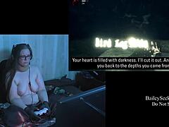 Naked Brunette with Big Natural Tits in Alan Wake Playthrough 10