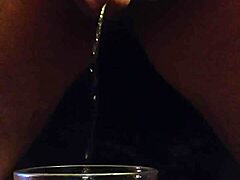 Pissing and drinking it in a wild drunken moment!