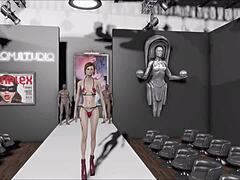 I can't stop watching this teen brunette in anime action. So wild!