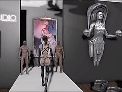 I can't stop watching this teen brunette in anime action. So wild!