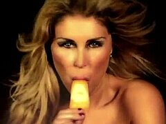 Wow, Malena Gracia strips nude and rips clothes in Spanish model show!