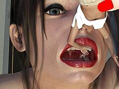 Giantess dominates the city in this wild animation clip!