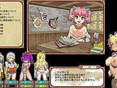 Anime Hentai Game with 4 Bitches in Dungeon Exploration