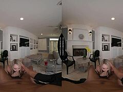 bunny madison, blonde milf in lingerie, provides tailored house calls for my desires with cum in mouth pov